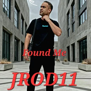 “Light on My Chest” cover art — JC standing in a bright modern courtyard between tall concrete buildings, looking up