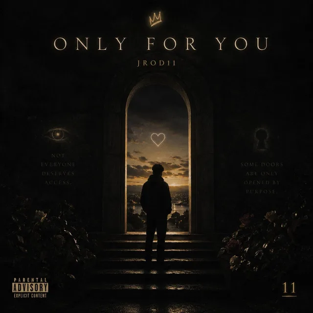 “Only For You” cover art — a lone figure silhouetted in a candlelit stone archway, a small heart glowing on the wall beside him